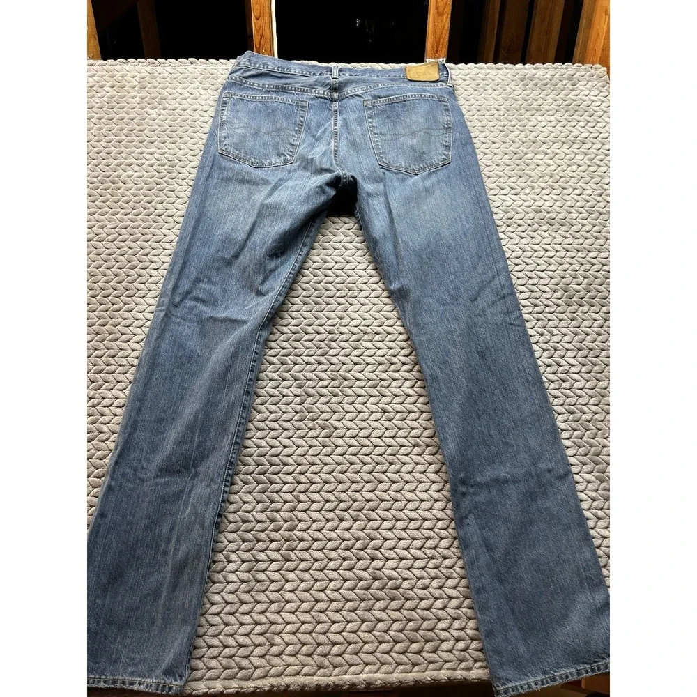 Polo Ralph Lauren Jeans Men's 36x36 Light Wash Straight Leg Denim Cotton - Picture 2 of 11